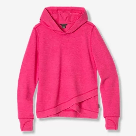 Eddie Bauer Other - Eddie Bauer Girls Pink Infinity Crisscross Hoodie